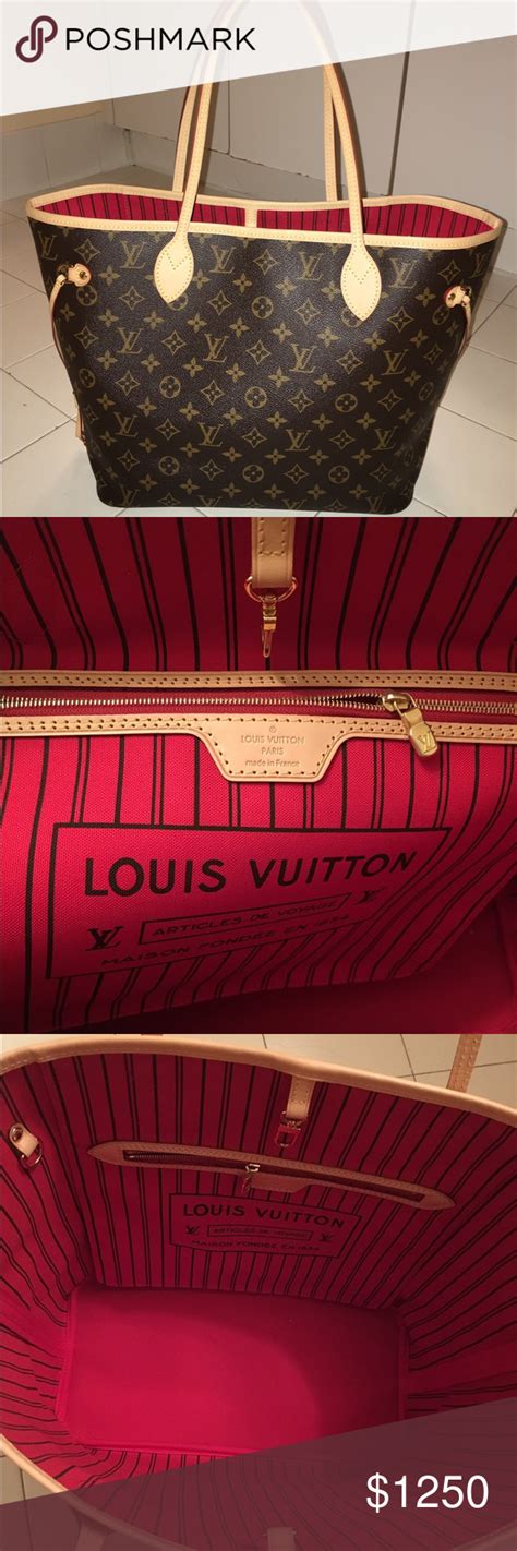 louis Vuitton Bag red inside